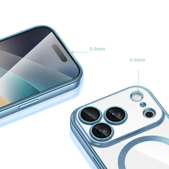 Etui do iPhone 17 Pro Max Electro MagSafe – niebieskie
