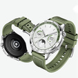 Pasek silikonowo nylonowy Uniwersalny 22mm, Zielony
