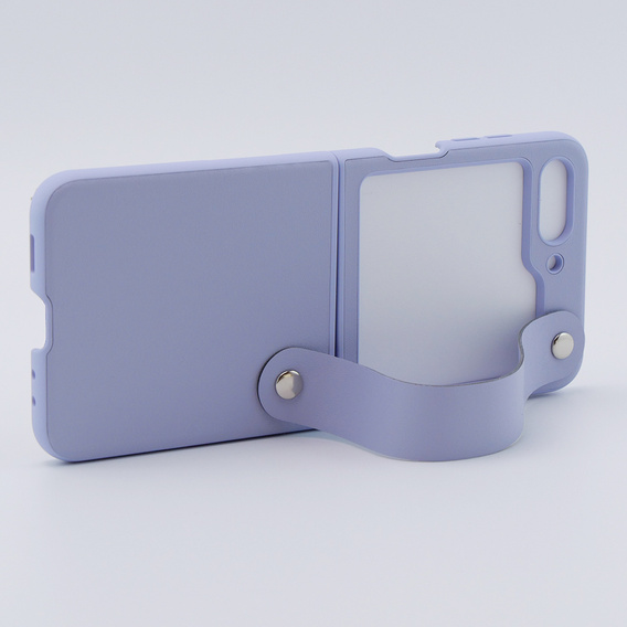 Etui Wristband Kickstand do Samsung Galaxy Z Flip7 FE / Z Flip6, Fioletowe