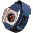 Pasek Nylonowy ERBORD MP84 do Apple Watch 1/2/3/4/5/6/7/8/9/10/11/SE Ultra 1/2/3 42/44/45/46/49mm, Niebieski