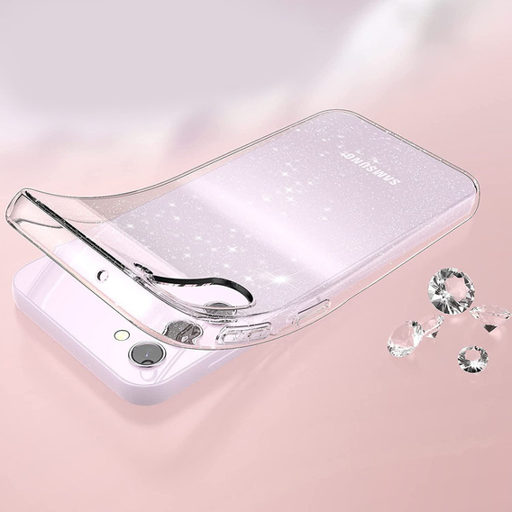 Etui do Samsung Galaxy S23, Glittery Powder, przezroczyste