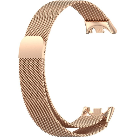 Pasek Bransoleta Milanese do Xiaomi Smart Band 10 / 9 / 8, Różowy Rose Gold