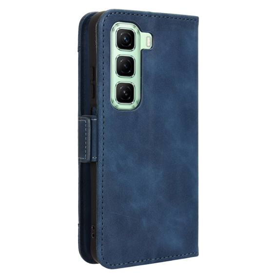 Etui z klapką do Infinix Hot 50 4G, Card Slot, granatowe