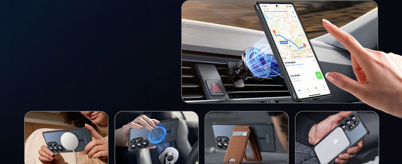 Etui do Samsung Galaxy S25 Ultra, do MagSafe, ERBORD Matt Case, czarny