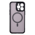 Etui do MagSafe do iPhone 13 / 14, Hybrid Matte Lens Pro, czarne + szkło 9H