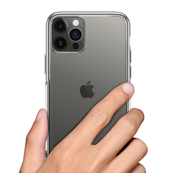 Etui Electroplated Frame do iPhone 13 Pro Max - Silver