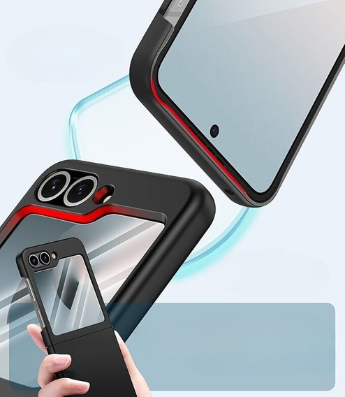 Etui do Samsung Galaxy Z Flip7 FE / Z Flip6, PC Case, czarne