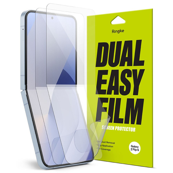 Folia Ochronna Ringke Dual Easy do Samsung Galaxy Z Flip7 FE / Z Flip6, dwie sztuki