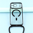 Etui do iPhone 17 Pro Max, Electro MagSafe, czarne + Smycz