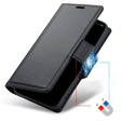 Etui do Xiaomi Redmi Note 13 Pro 4G / Xiaomi Redmi Note 14S / Xiaomi Poco M6 Pro 4G, ERBORD Glossy Litchi, portfel z klapką, czarne