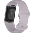 Pasek silikonowy do Fitbit Charge 5, Jasny Fiolet