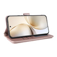 Etui z klapką do Realme 14 Pro+ 5G, Crossbody Leather Wallet, różowe rose gold