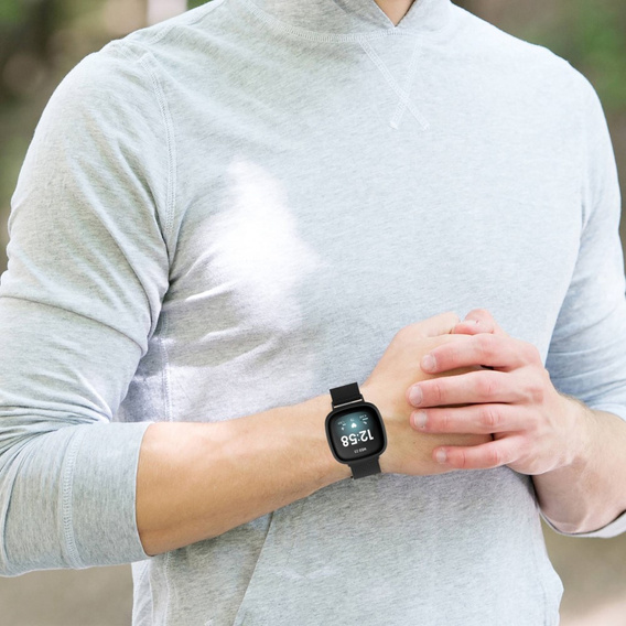 Pasek Bransoleta do Fitbit Versa 4 / Sense 2, Czarny