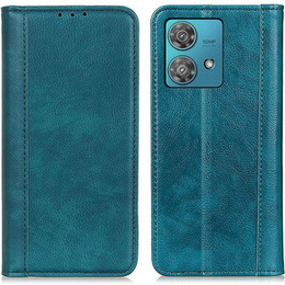 Etui do Motorola Edge 40 Neo, Wallet Litchi Leather, zielone