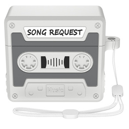 Etui silikonowe na Apple Airpods Pro 3, Kaseta Retro, szare