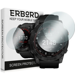 2x Szkło Hartowane ERBORD do Garmin Fenix 7X / 7X Solar, Szybka