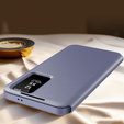 Etui do Samsung Galaxy S25 Edge – Smart View z kieszenią na kartę, fioletowe