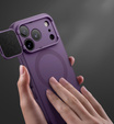 Etui do iPhone 17 Pro, Suritch Shockproof, do MagSafe – fioletowe