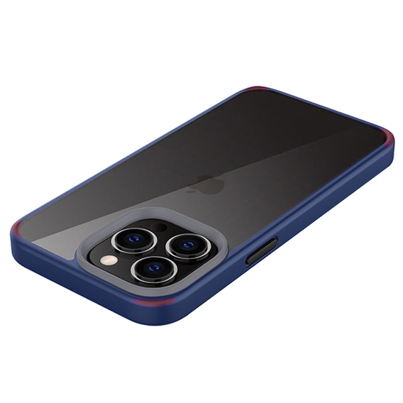 Etui do iPhone 13 Pro, ERBORD Hybrid Case, niebieskie