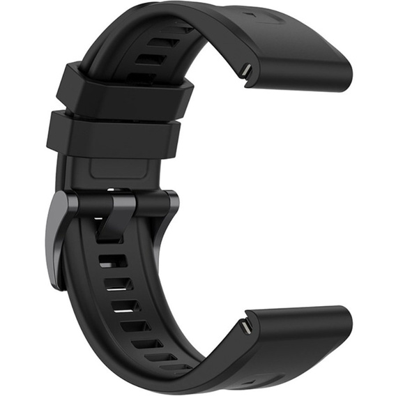 Pasek Silikonowy QuickFit 20mm do Garmin Fenix 5S/6S/7S/ 8 43mm, Czarny