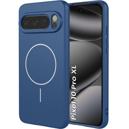 Etui do Google Pixel 10 Pro XL, do MagSafe, silikonowe, niebieskie