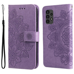Etui z klapką do Samsung Galaxy A13 4G, Mandala, fioletowe