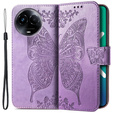 Etui z klapką do Realme 11 5G, Butterfly, fioletowe