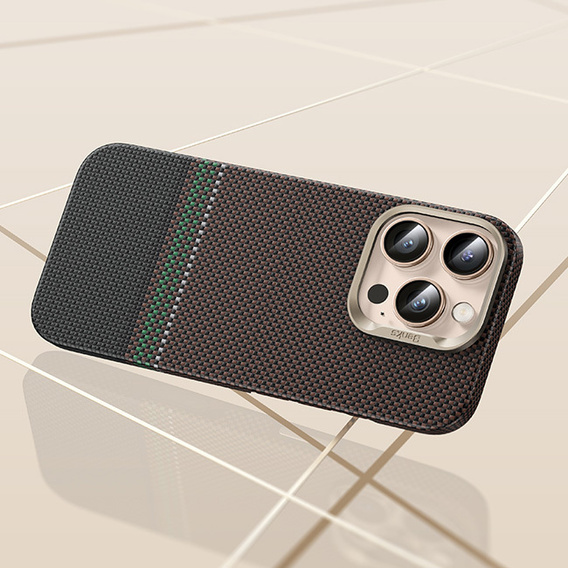 Etui Benks Kevlar do MagSafe Armor Air Prestige 600D G066 do iPhone 16 Pro Max – brązowe