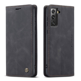 Etui CASEME do Samsung Galaxy S21 FE, Leather Wallet Case, czarne