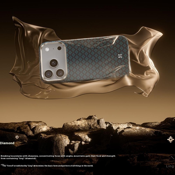 Etui BENKS C1 do iPhone 17 Pro Max, Kevlar Aramid Fiber, do MagSafe – niebieskie