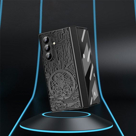 Etui do Samsung Galaxy Z Fold7 5G, Mechanical Legend, czarne