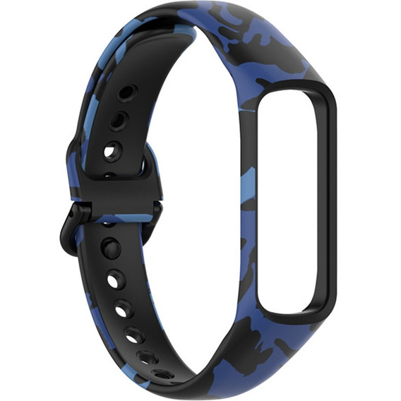 Pasek Silikonowy do Samsung Galaxy Fit 2 SM-R220, Camuflage Blue