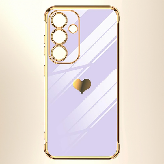 Etui do Samsung Galaxy S25 FE, Electro heart, fioletowe