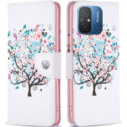 Etui z klapką do Xiaomi Redmi 12C, Wallet, Colorful Tree białe