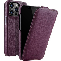 Etui MELKCO z klapką do iPhone 13 Pro Max, skórzane, flip, fioletowe