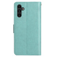 Etui z klapką do Samsung Galaxy S23 FE, Butterfly, zielone