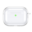 Etui silikonowe do AirPods Pro 3 z karabińczykiem, przezroczyste