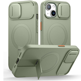 Etui do iPhone 15, Suritch Shockproof, do MagSafe, zielone