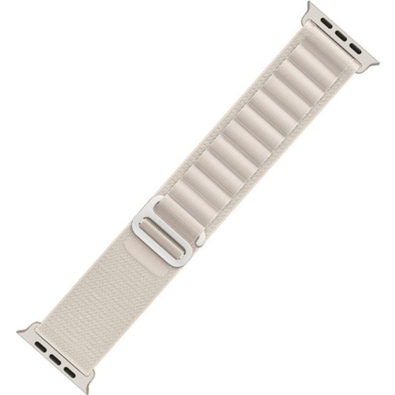 Pasek Nylonowy do Apple Watch 1/2/3/4/5/6/7/8/9/10/11/SE Ultra 1/2/3 42/44/45/46/49mm, Biały