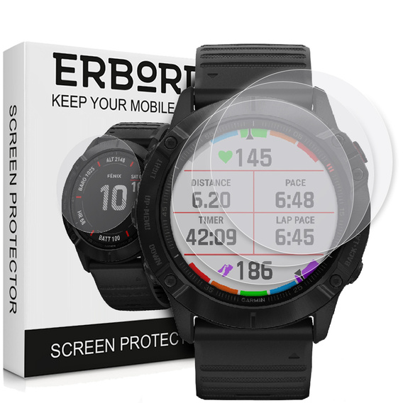 3x Folia Hydrożelowa ERBORD do Garmin Fenix 6X/6X Pro