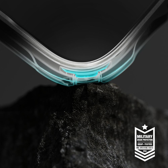 Etui Ringke Fusion X do Galaxy A36 / A56 5G, Czarne + Szkło Hartowane 9H