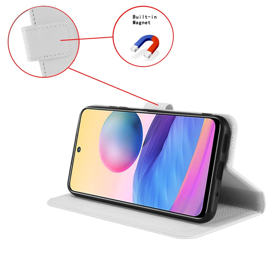 Etui z klapką do Huawei Pura 70, Wallet Smart Magnet, białe