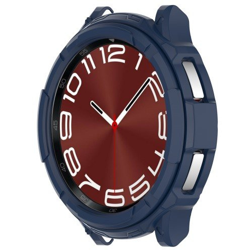 Etui z nakładką bezel ring do Samsung Galaxy Watch 6 Classic 47mm, Granatowe