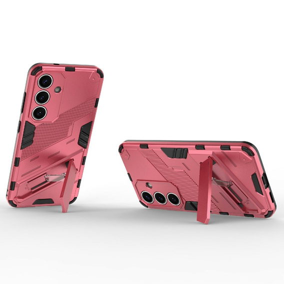 Etui do Samsung Galaxy A56 5G, Military kickstand, różowe