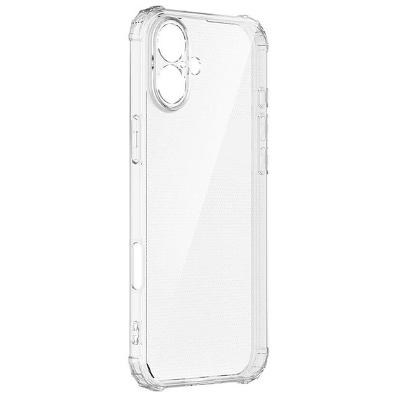 Etui do iPhone 16, Erbord Dropproof, przezroczyste + Szkło