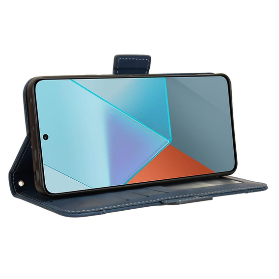 Etui z klapką do Xiaomi Redmi Note 13 Pro 5G, Card Slot, niebieskie