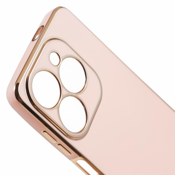 Etui do Infinix Hot 40i, Glamour CamShield, różowe rose gold