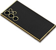 Etui do Samsung Galaxy S24 Ultra, Electro Frame Leather cover, czarne