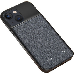 Etui z Baterią 6800mAh do iPhone 13, Oxford Cloth, Czarne