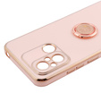 Etui do Xiaomi Redmi 12C, Electro Ring, różowe rose gold